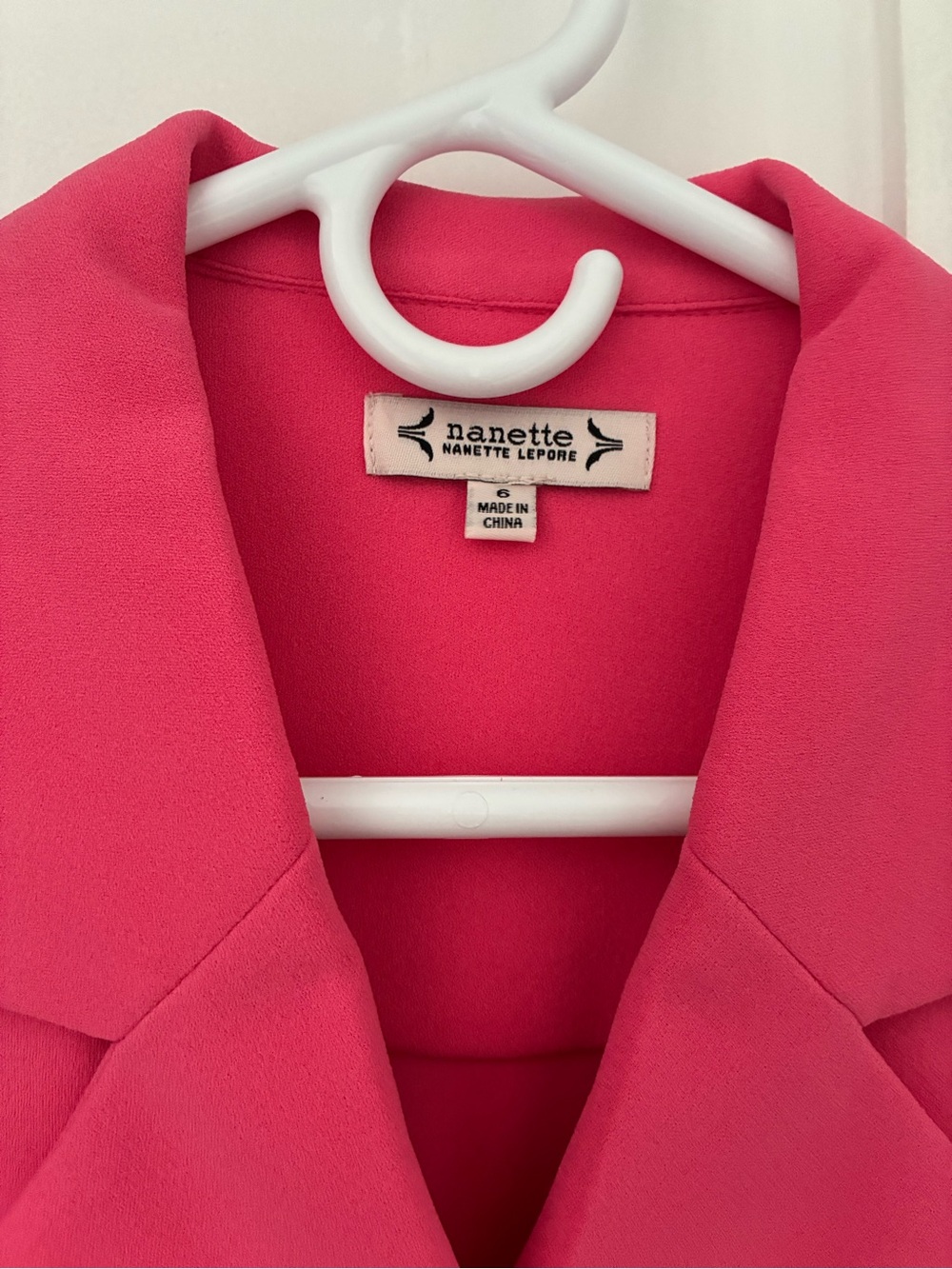 Nanette Lepore Bright Pink Tailored Blazer